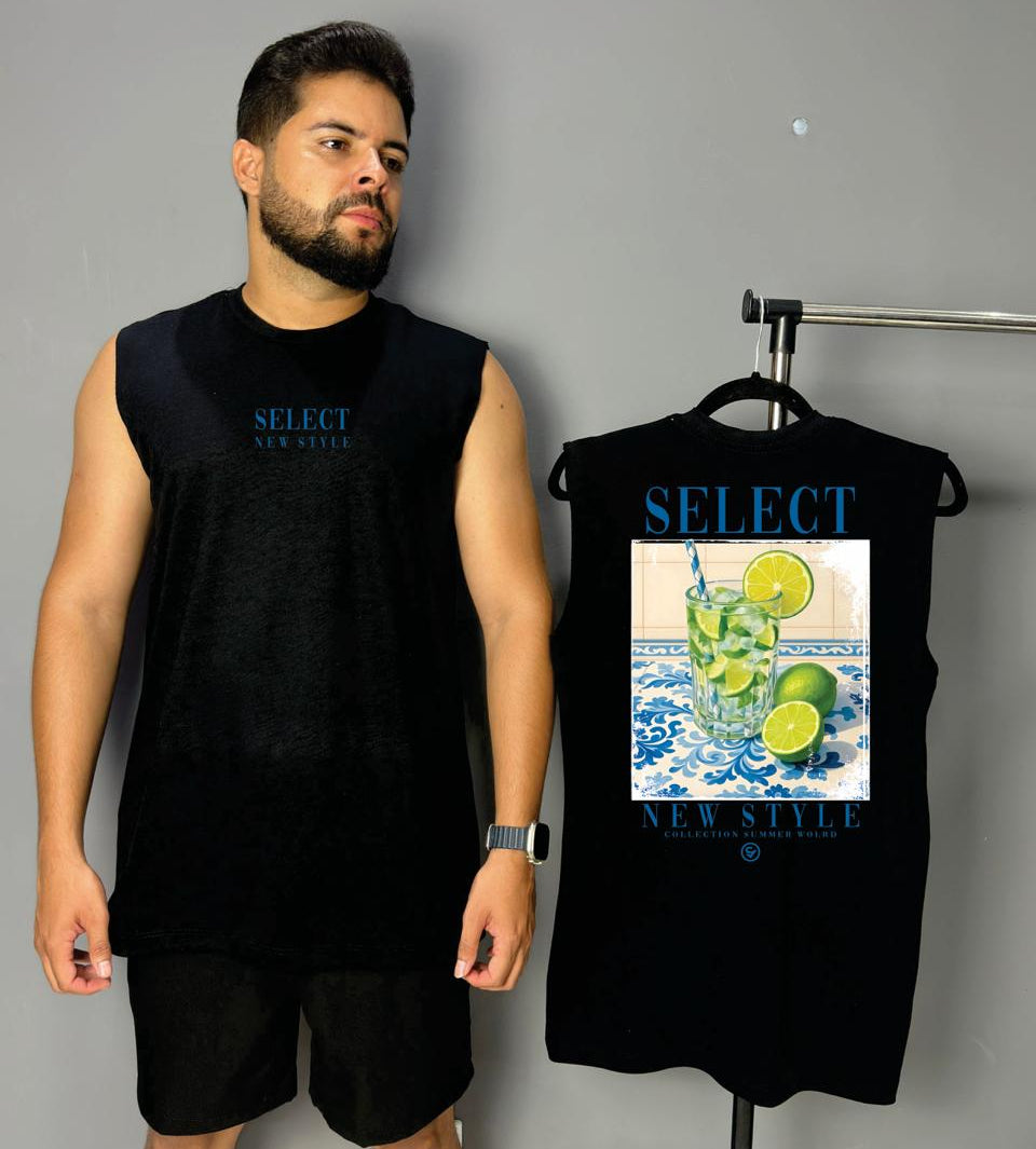 Regata Machão  Drik Lemon [Preto]