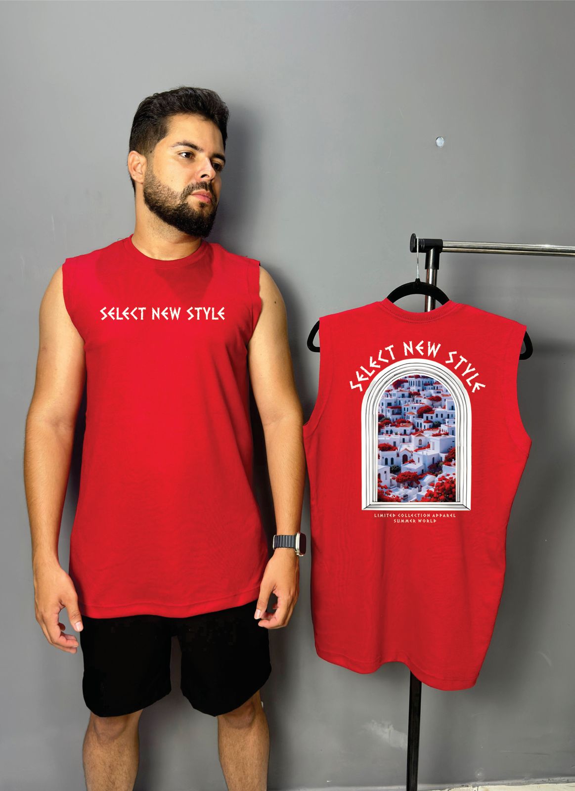 Regata Machão - Janela Santorini [VERMELHO]