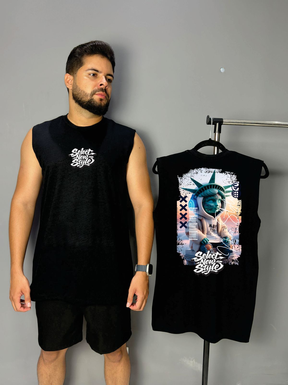 Regata Machão - Liberdade Street [PRETO]